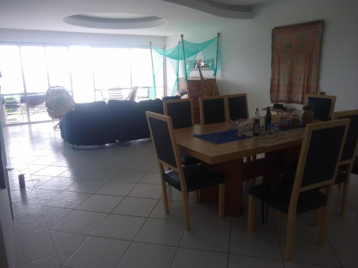 Apto Enorme Pe Na Areia, Vista Linda C/ Academia E Sauna Guarujá Exterior photo
